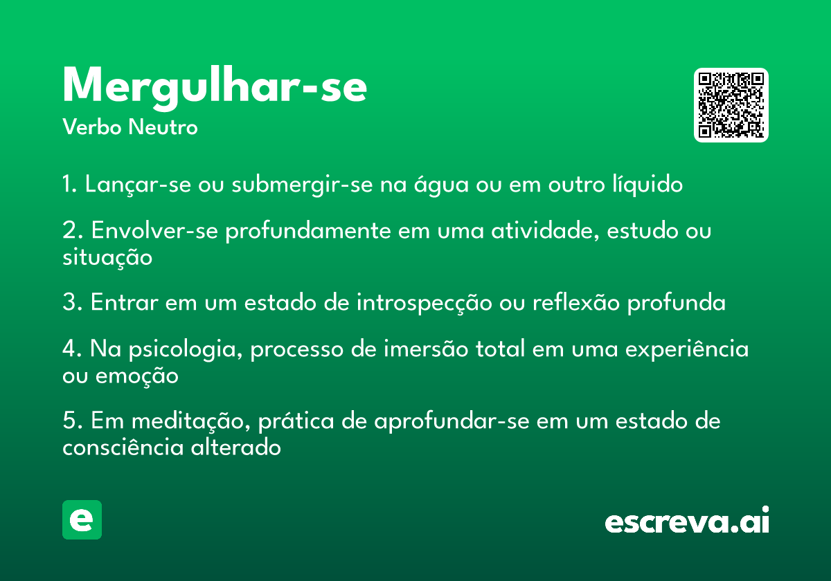 mergulhar-se