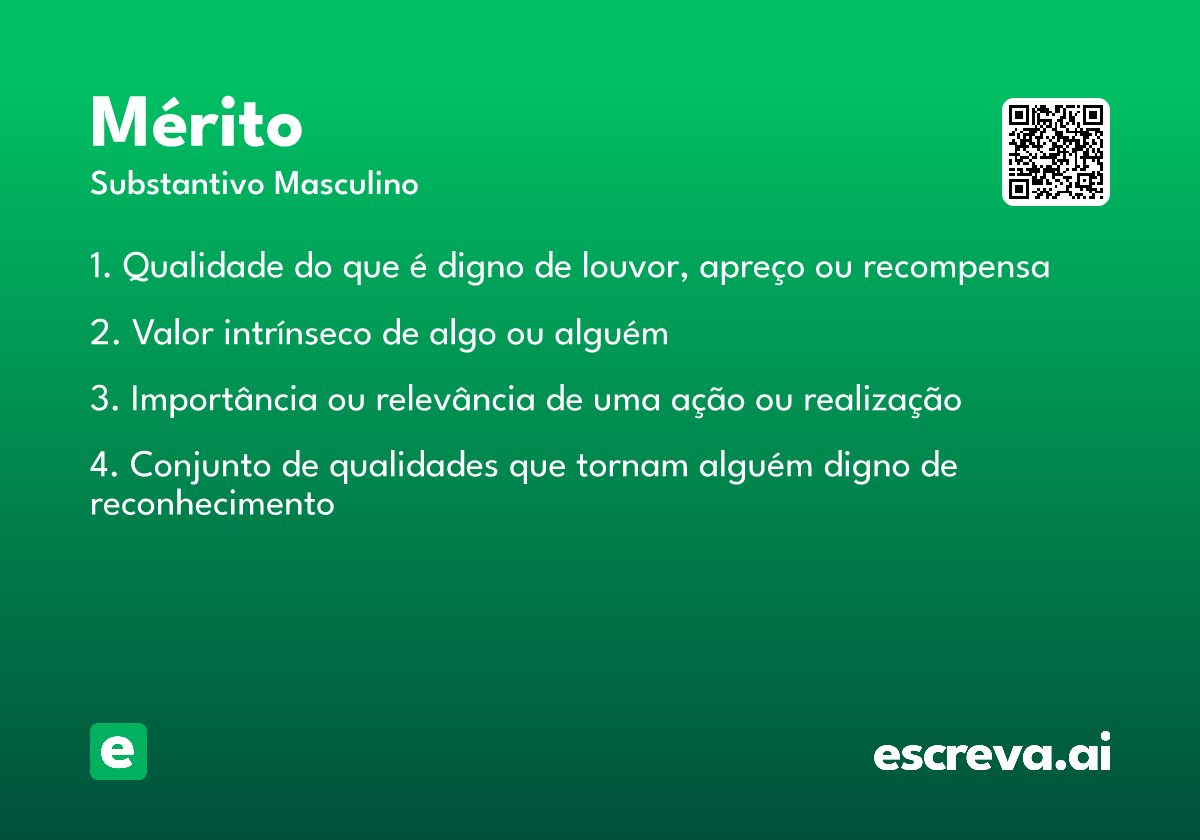 mérito