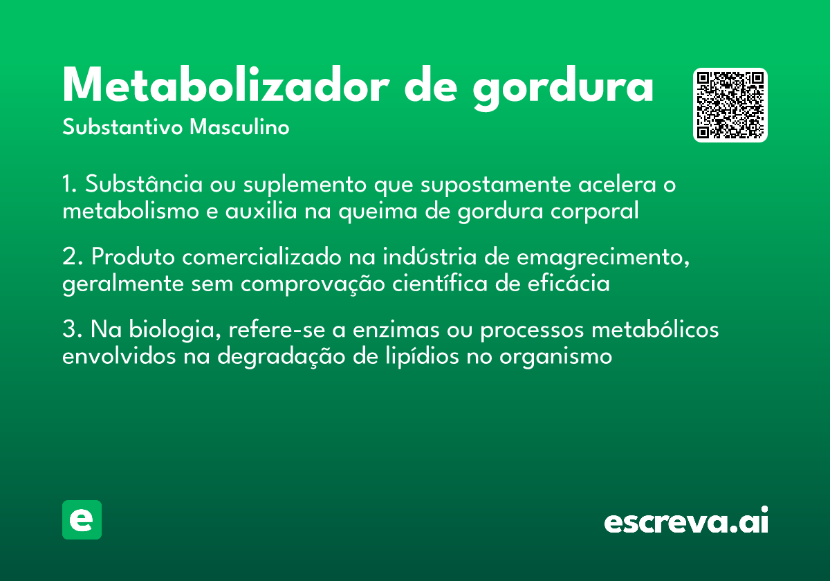 metabolizador de gordura