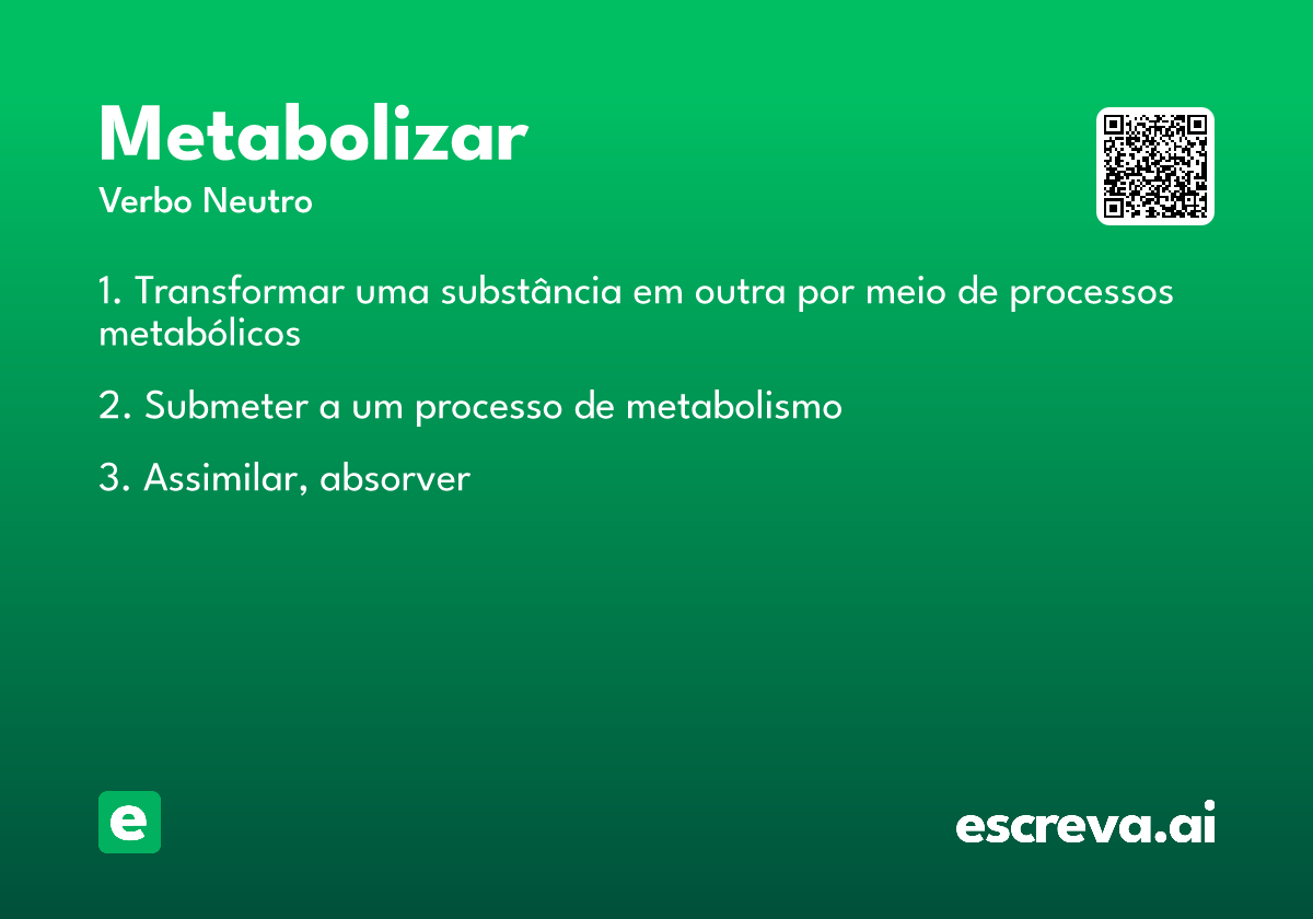 metabolizar
