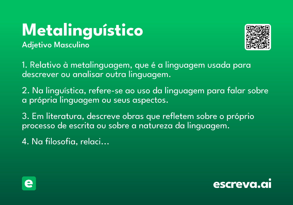metalinguístico