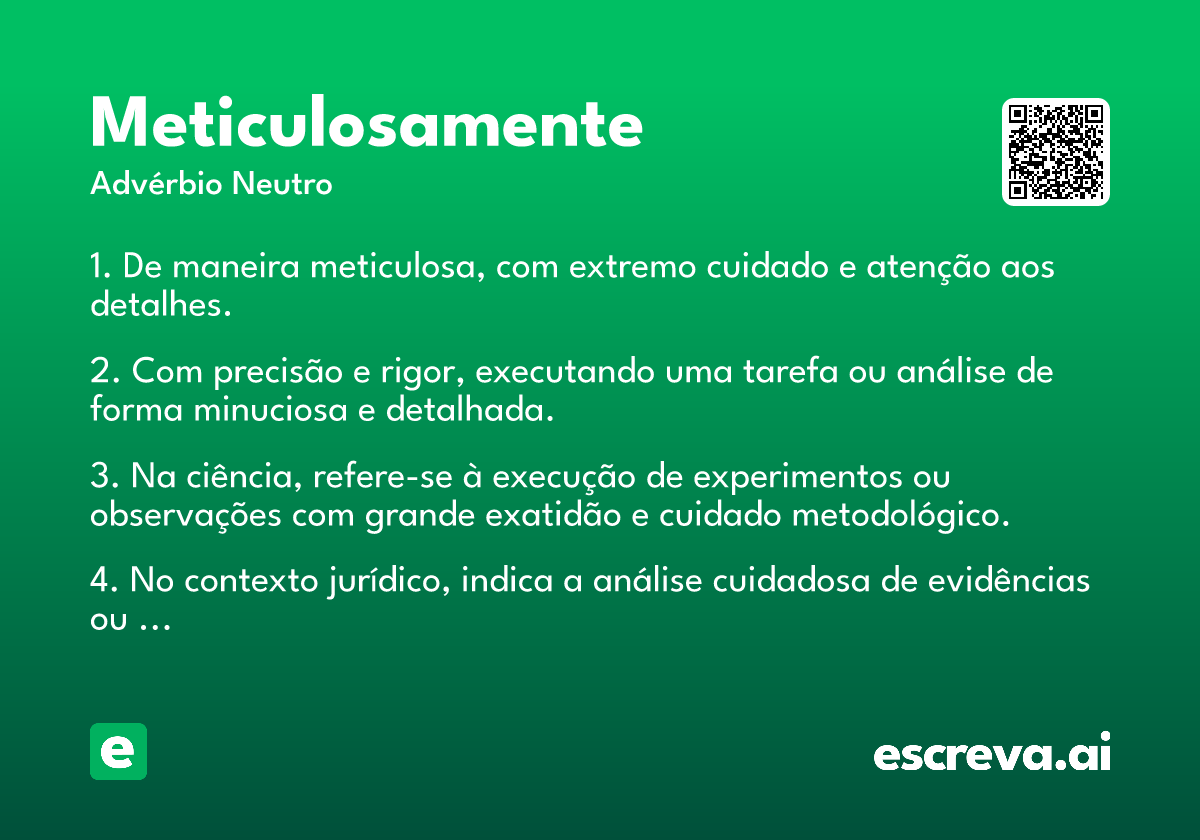 meticulosamente