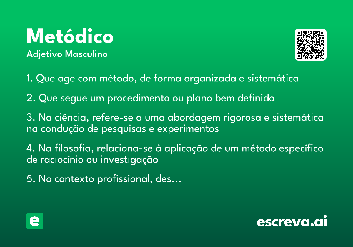 metódico