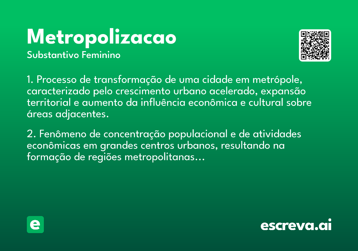 metropolizacao