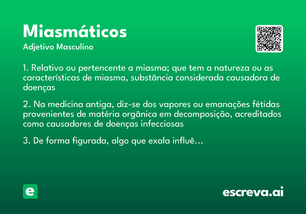 miasmáticos