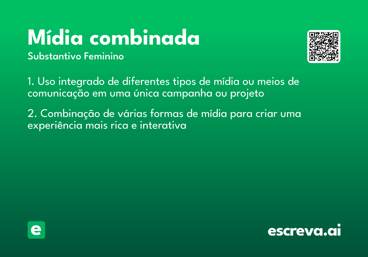 mídia combinada