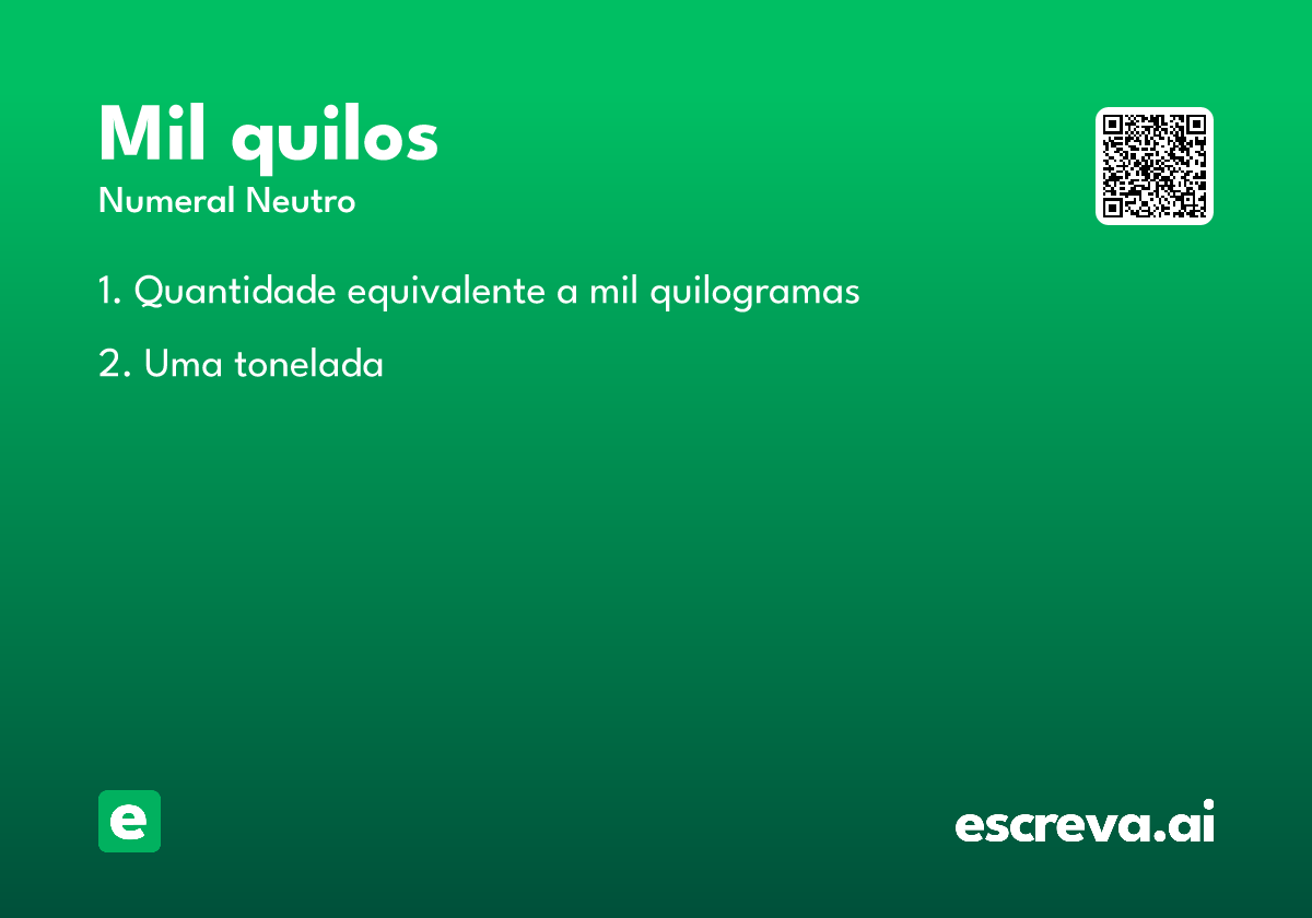 mil quilos