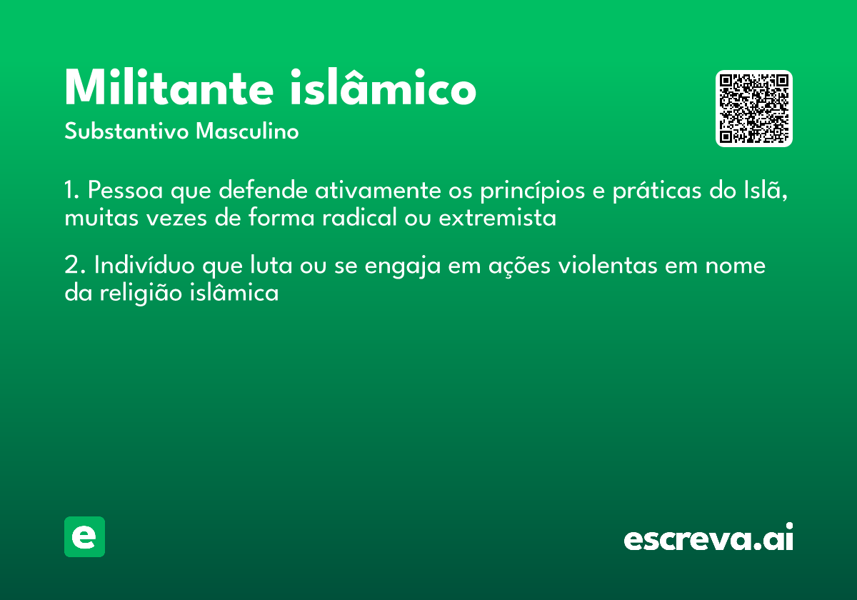 militante islâmico