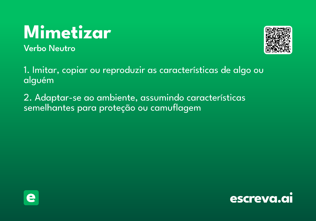 mimetizar