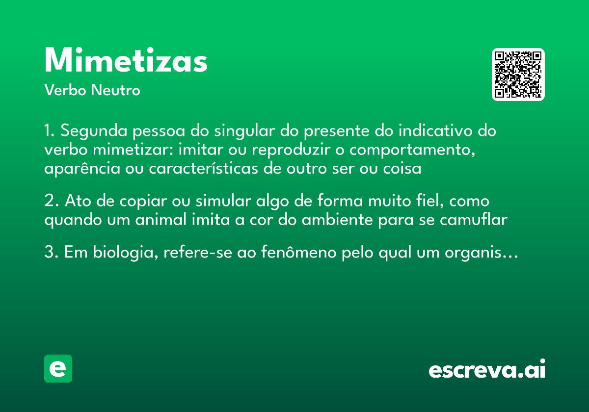 mimetizas