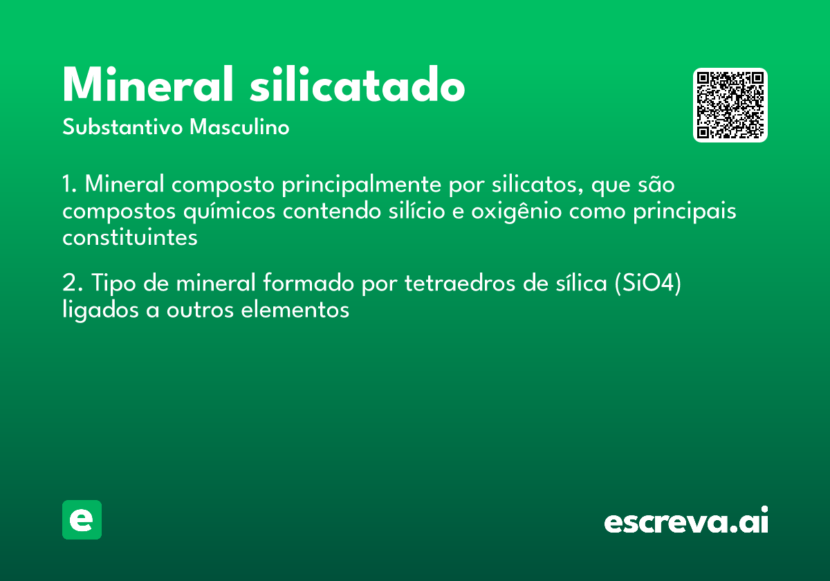 mineral silicatado