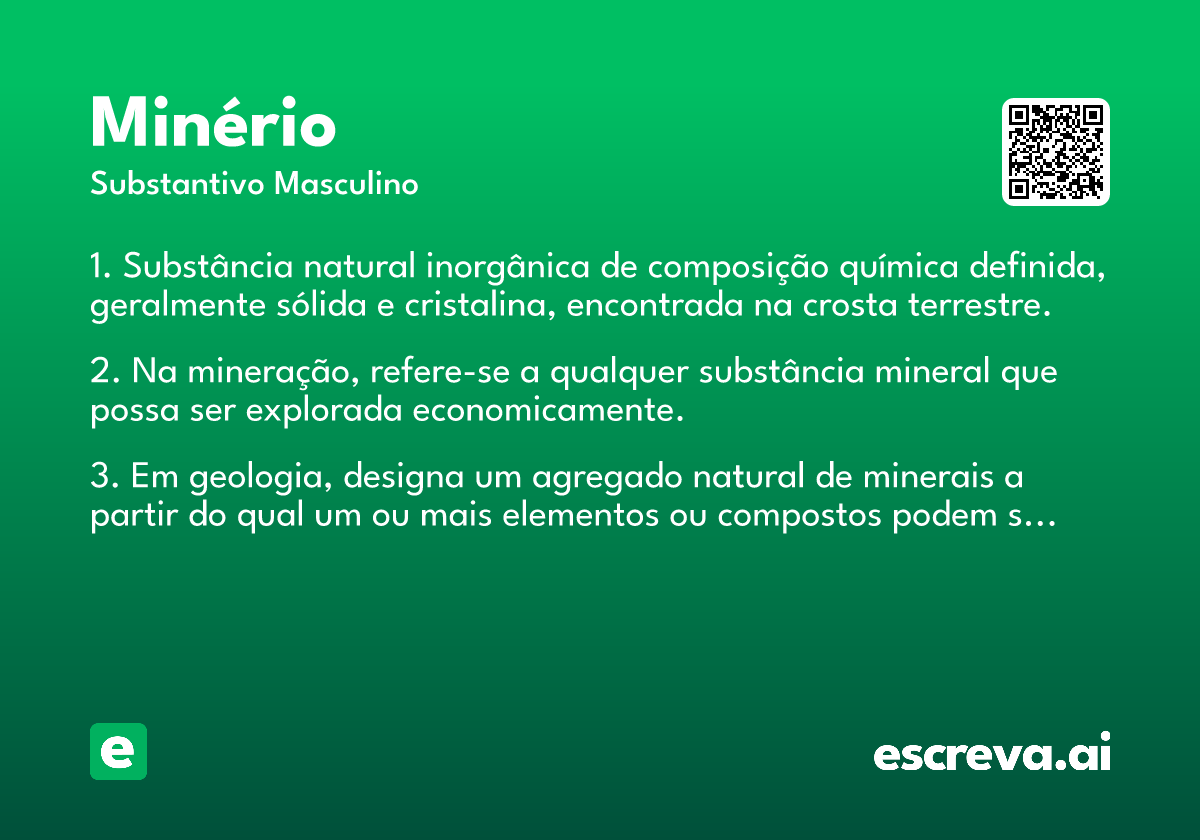 minério
