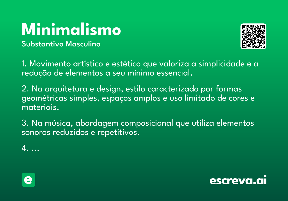 minimalismo