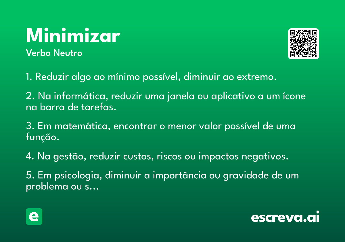 minimizar
