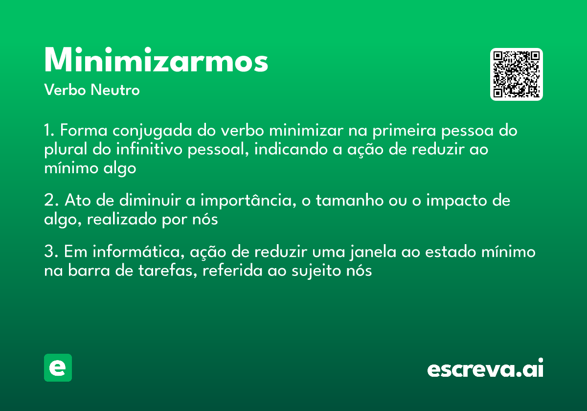 minimizarmos