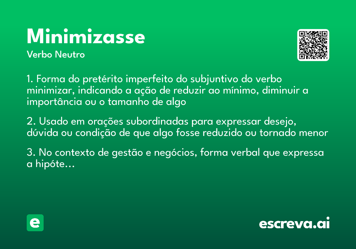 minimizasse