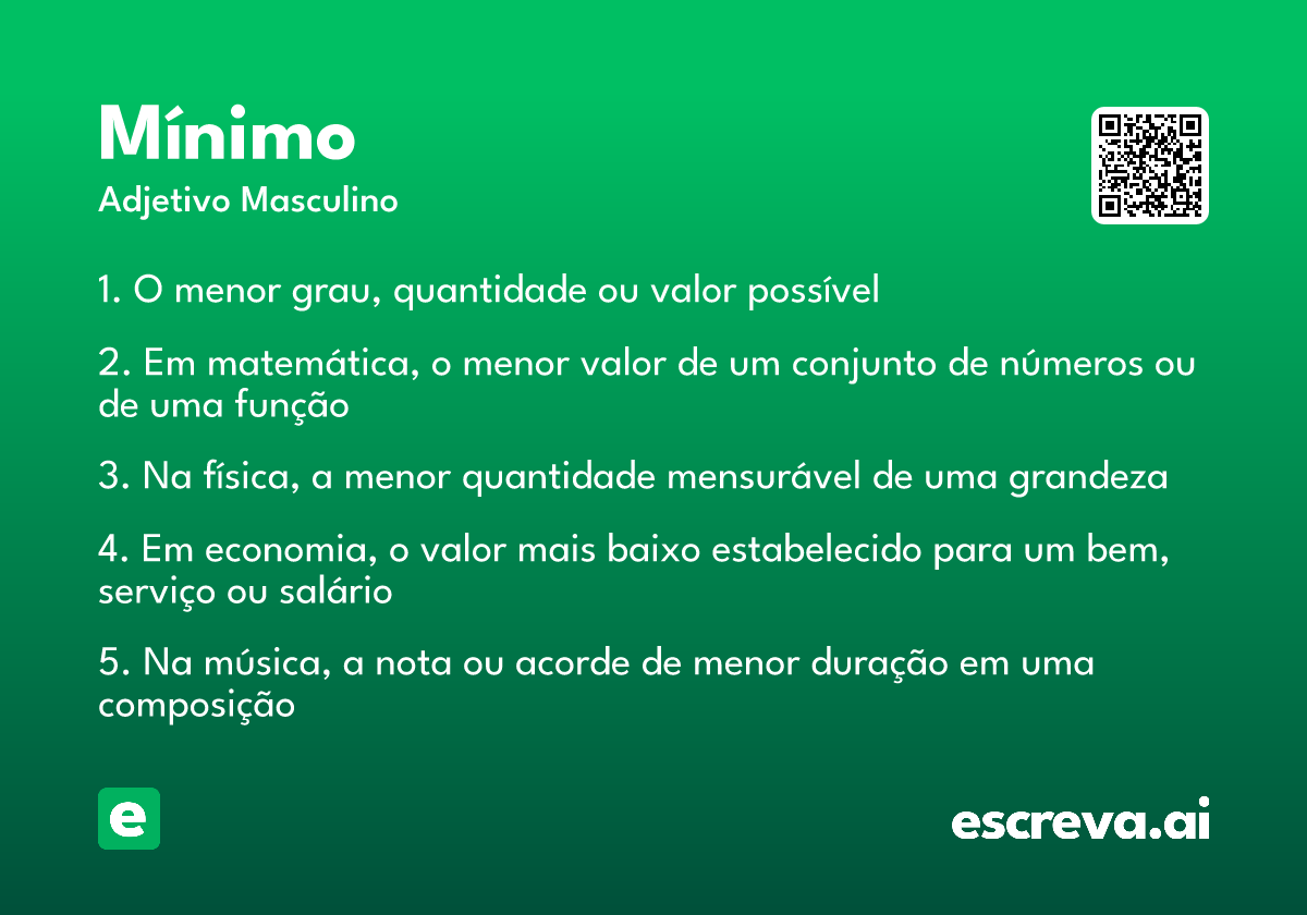 mínimo