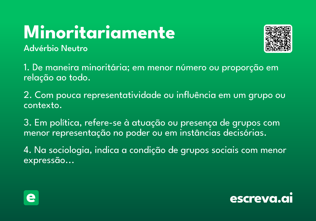 minoritariamente