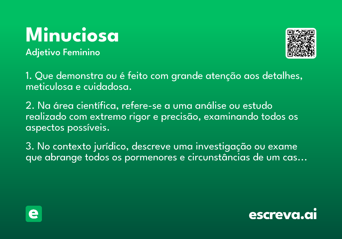 minuciosa