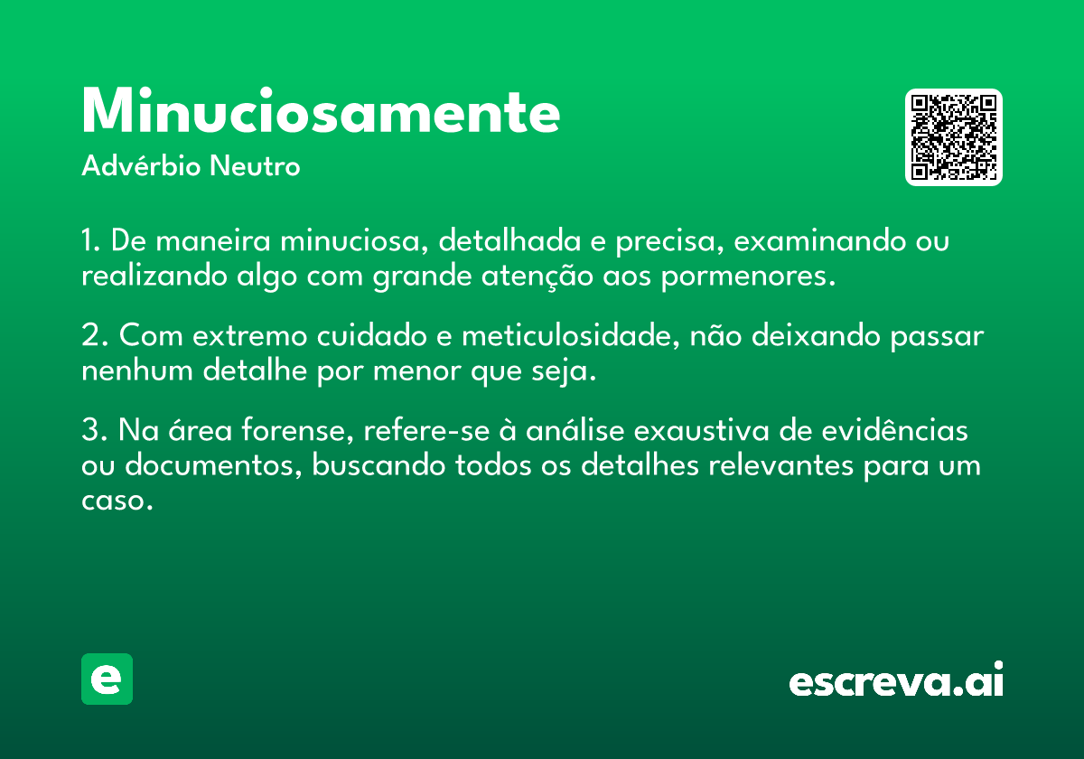 minuciosamente