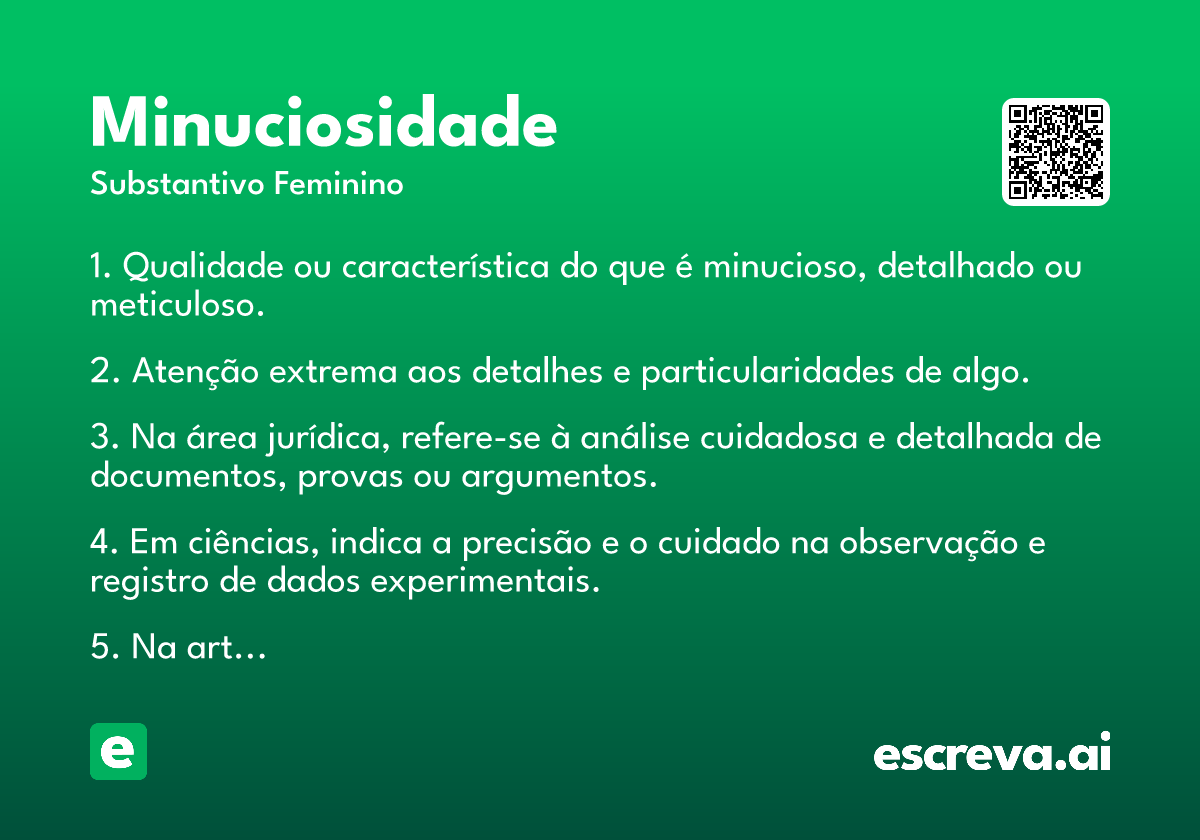 minuciosidade
