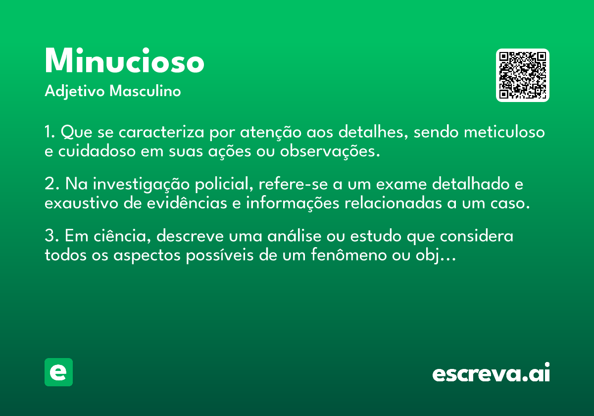 minucioso
