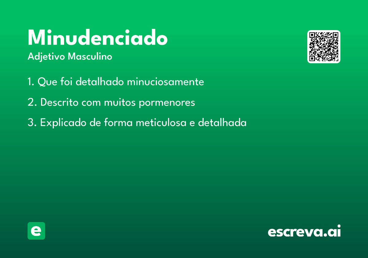 minudenciado