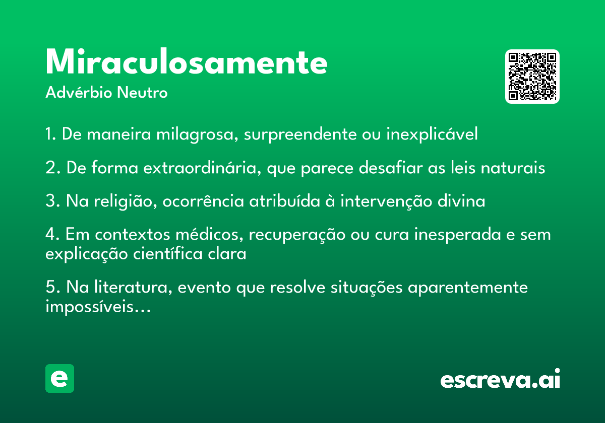 miraculosamente