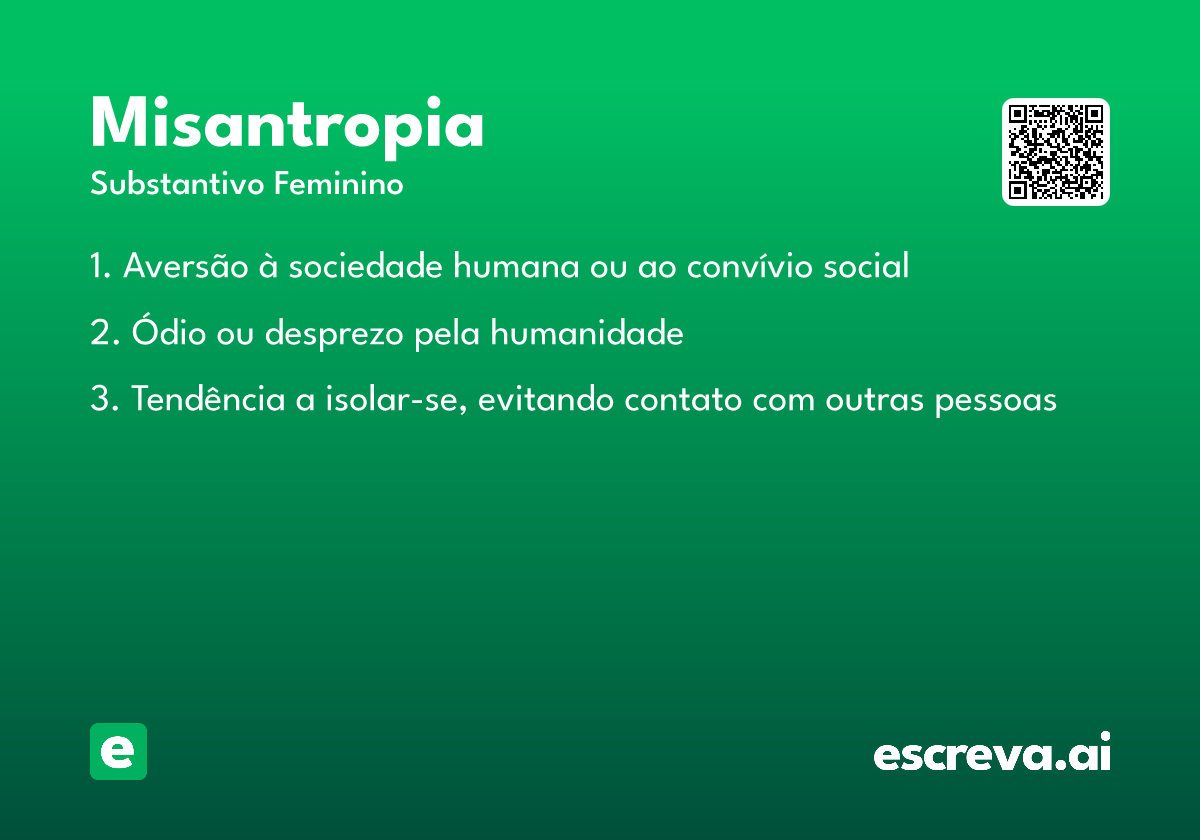 misantropia