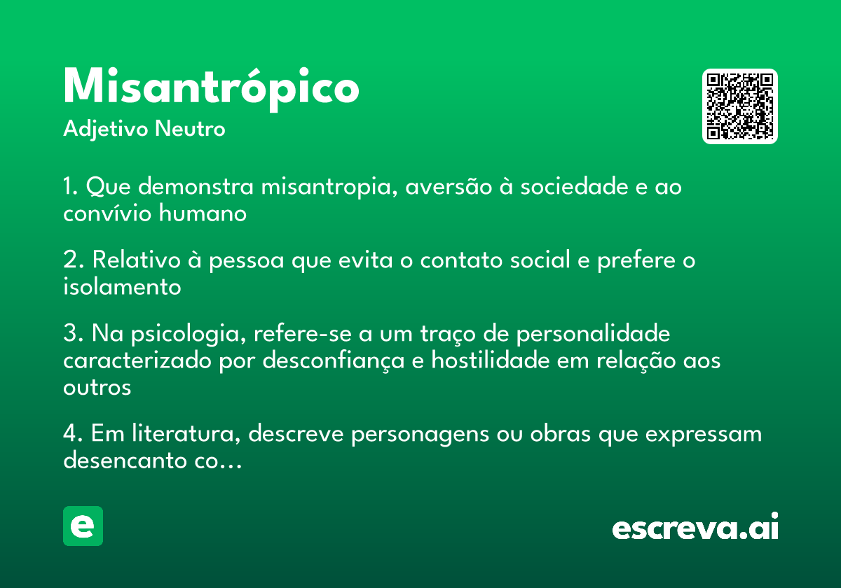 misantrópico