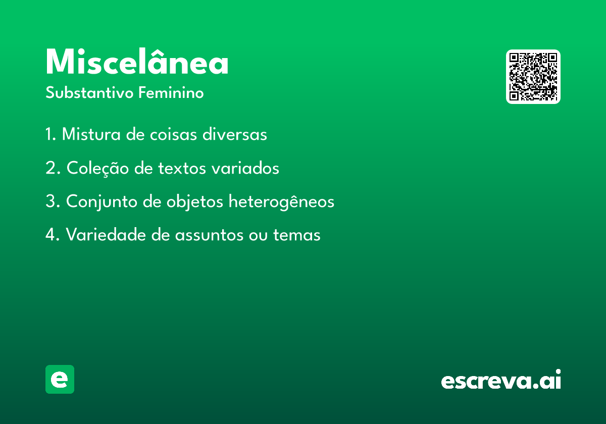 miscelânea