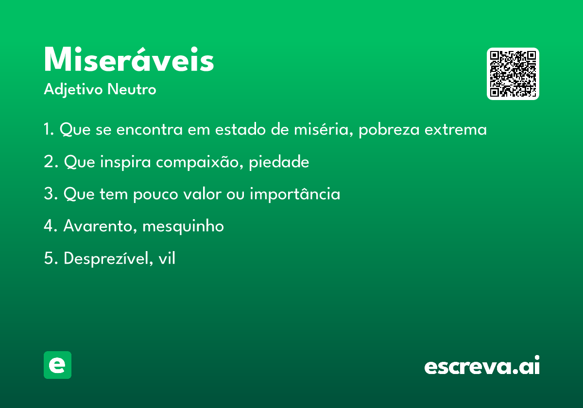 miseráveis