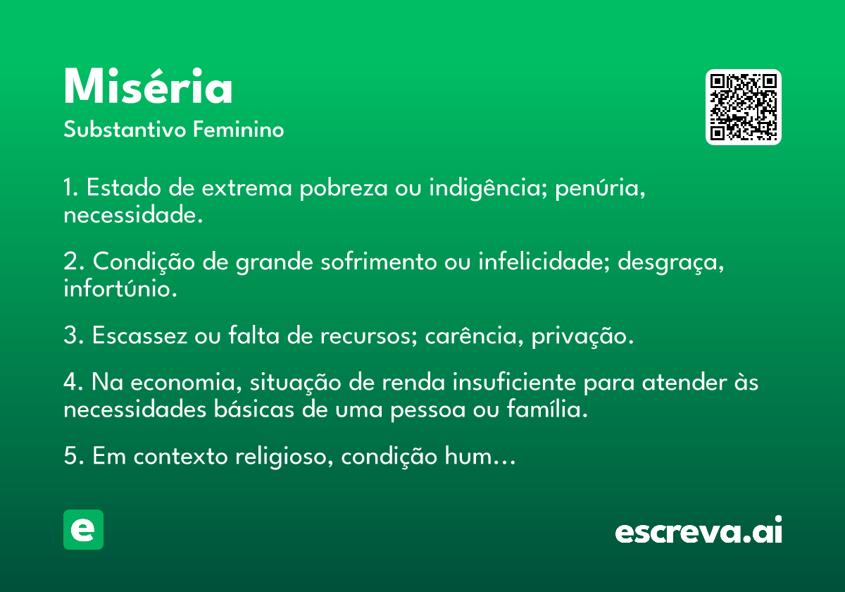 miséria