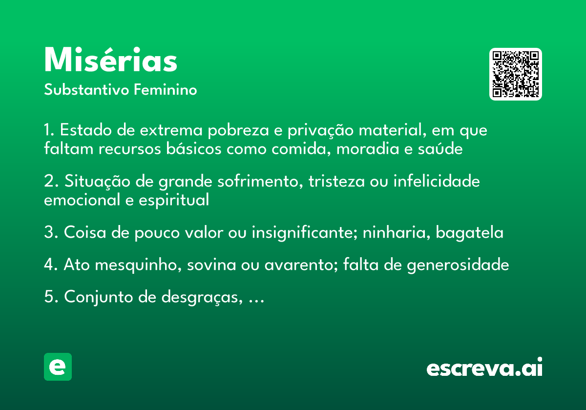 misérias
