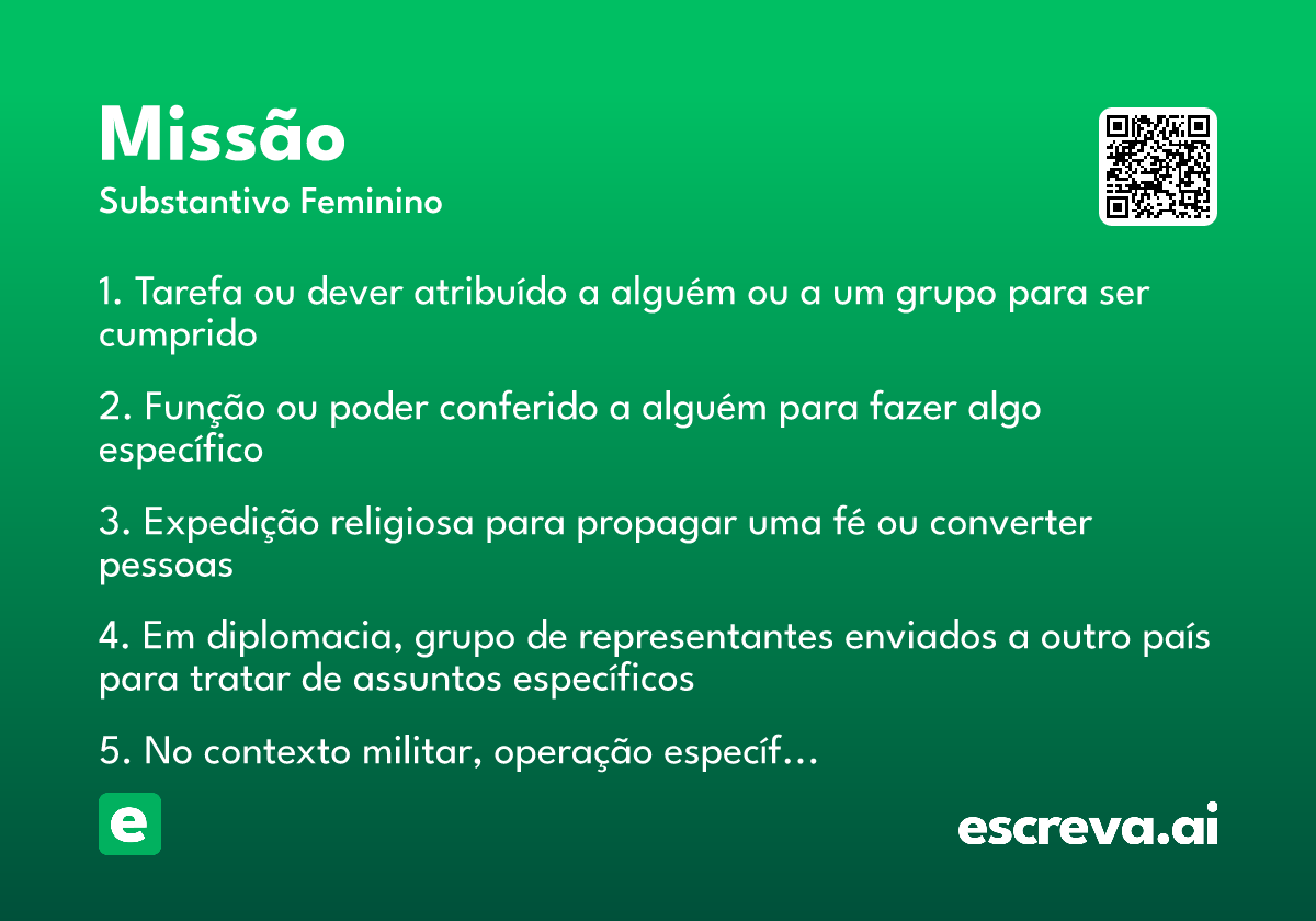 missão