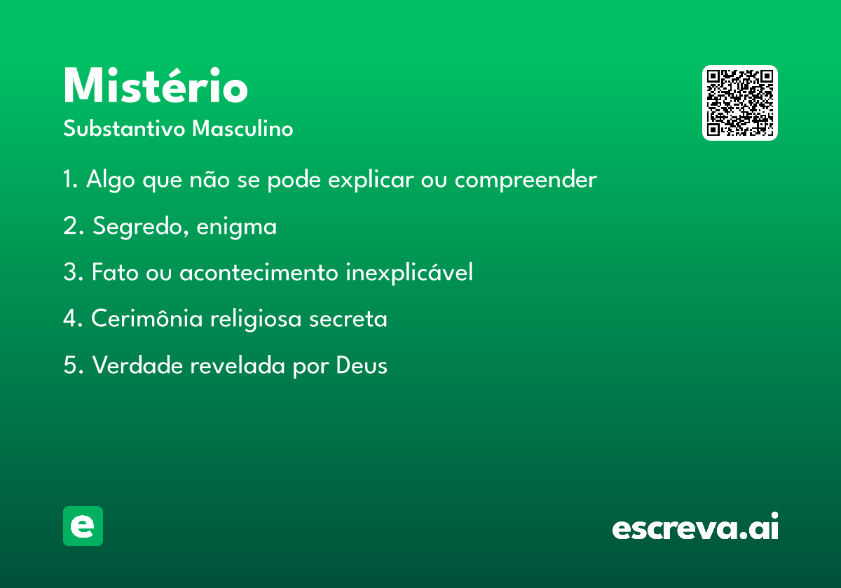 mistério