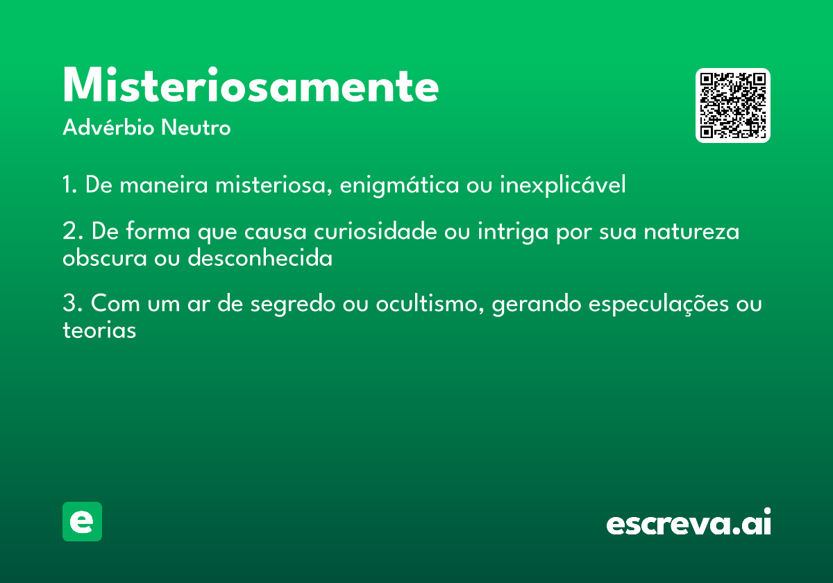 misteriosamente