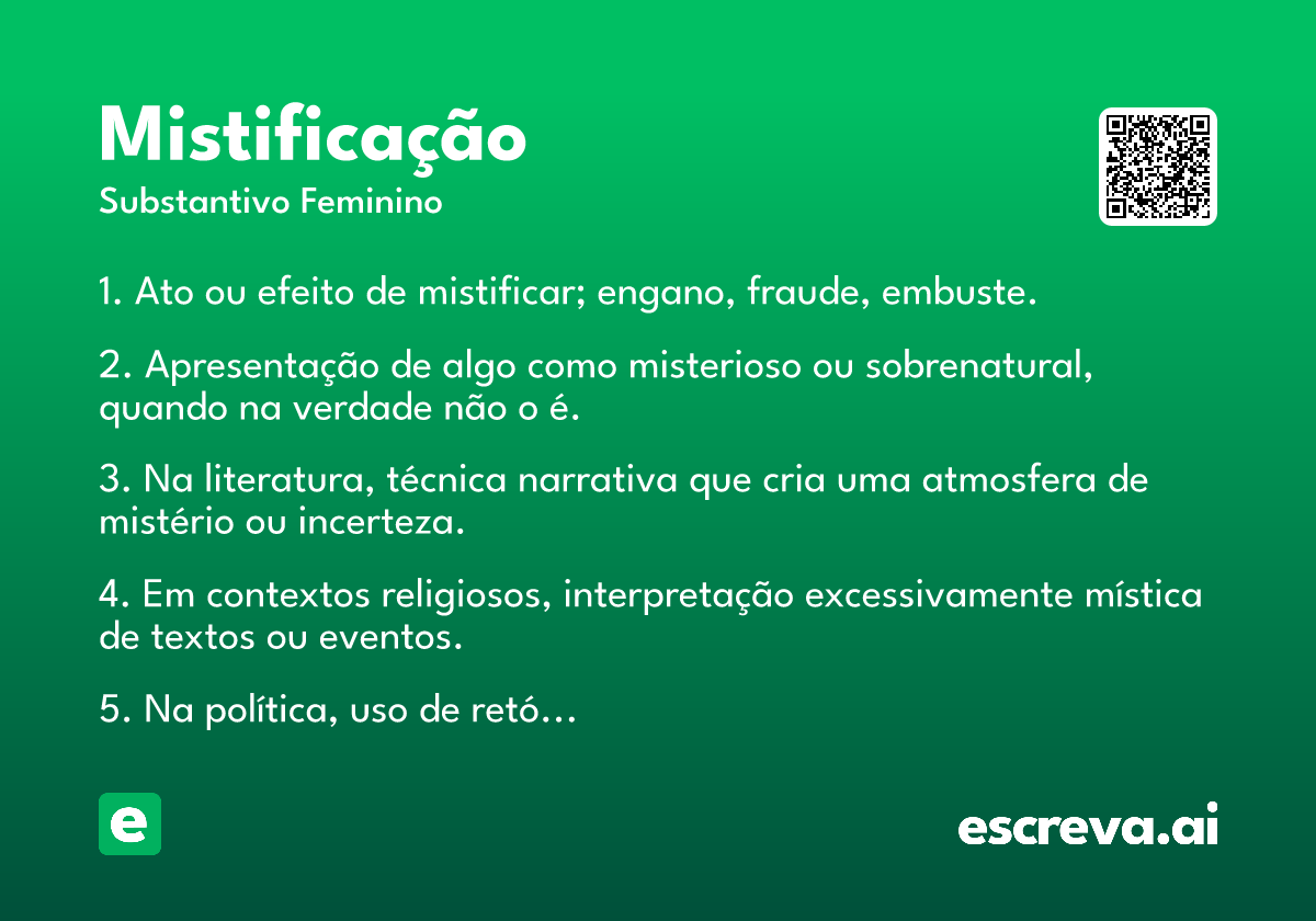 mistificação