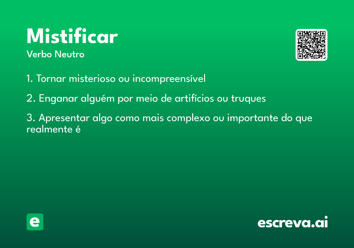mistificar
