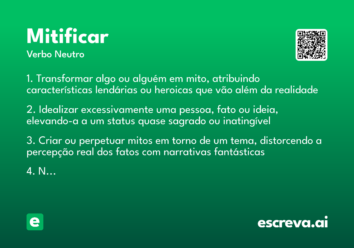 mitificar