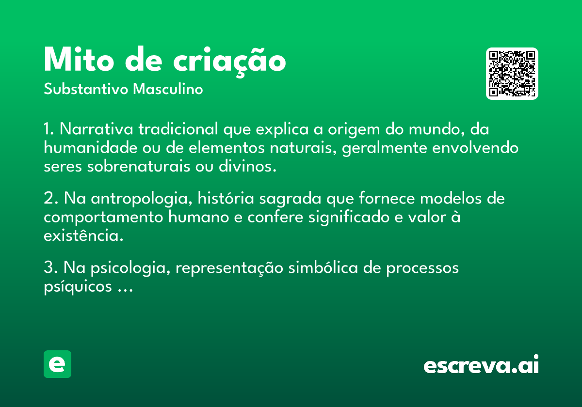 mito de criação