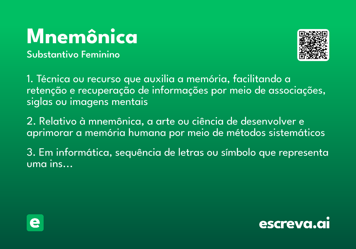 mnemônica