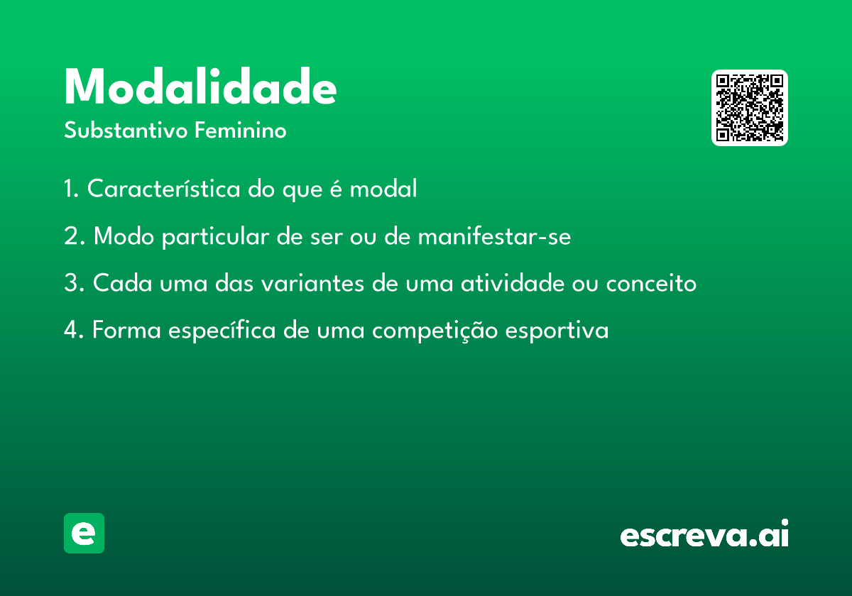 modalidade