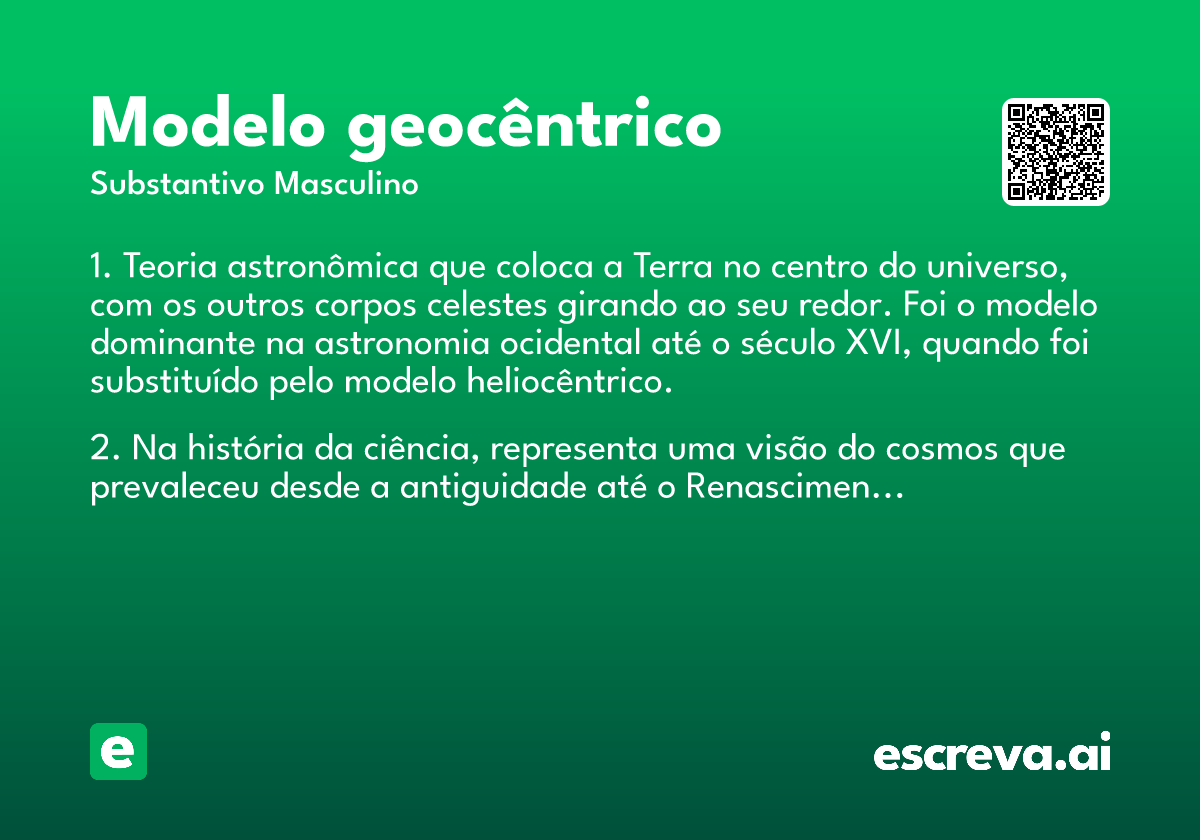 modelo geocêntrico