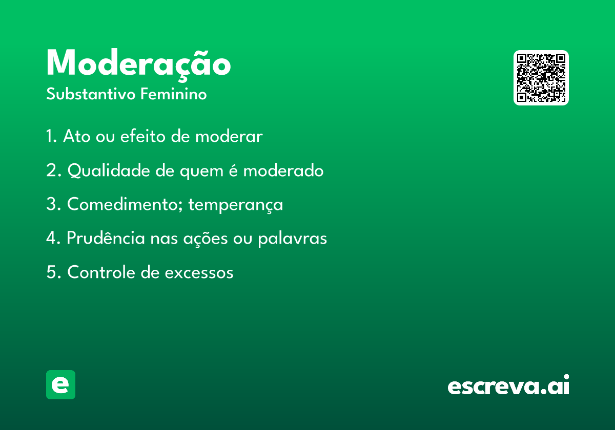 moderação