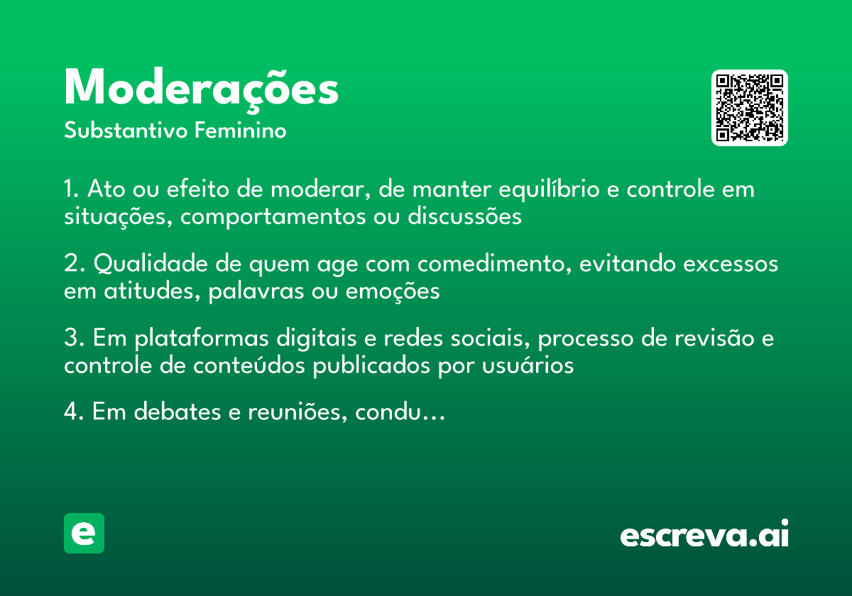 moderações