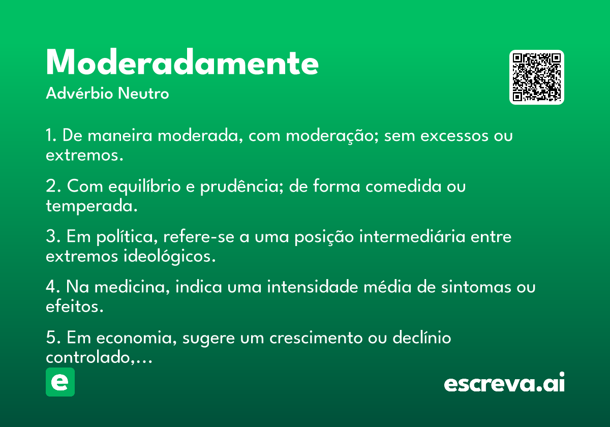 moderadamente