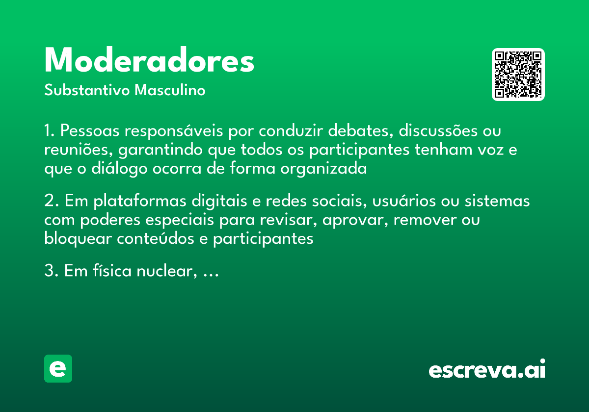 moderadores