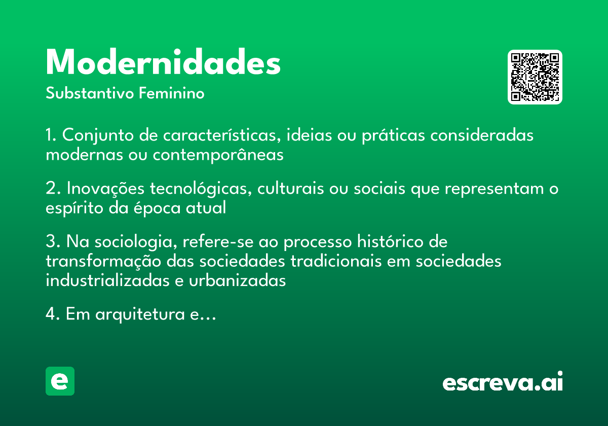 modernidades