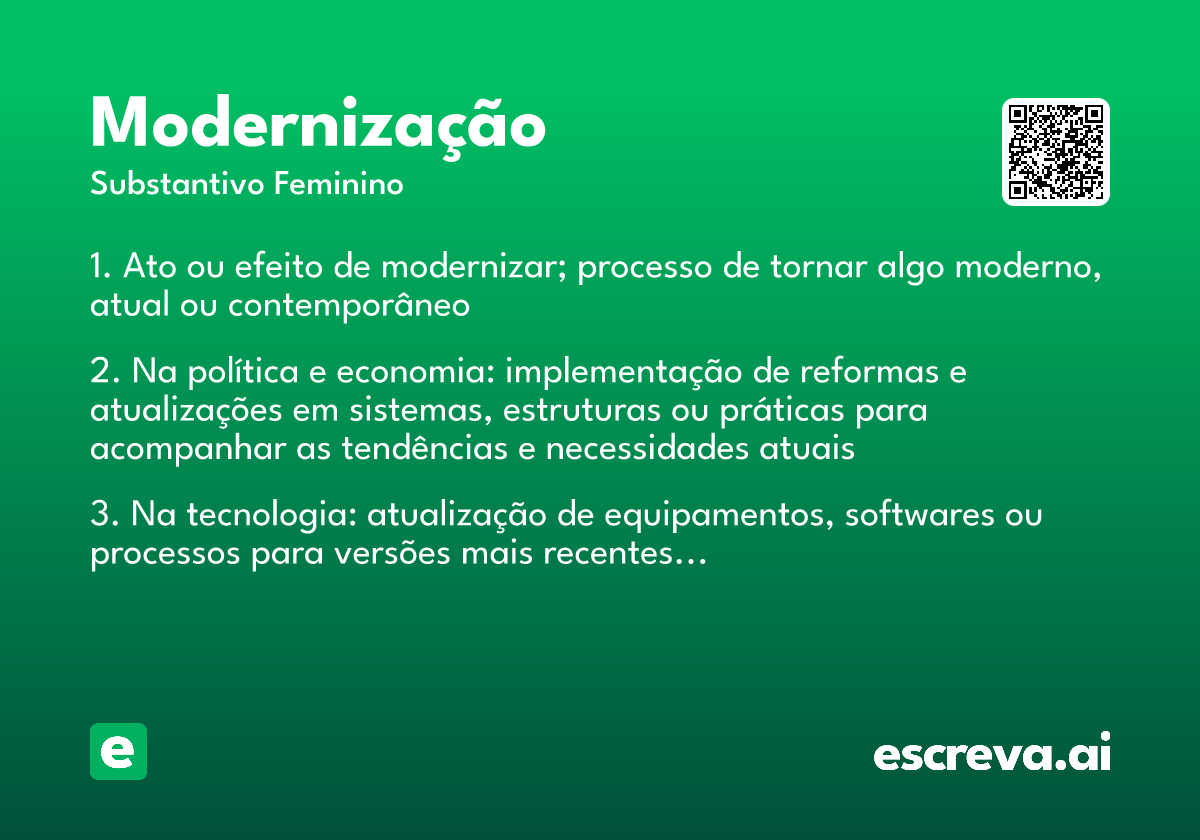 modernização